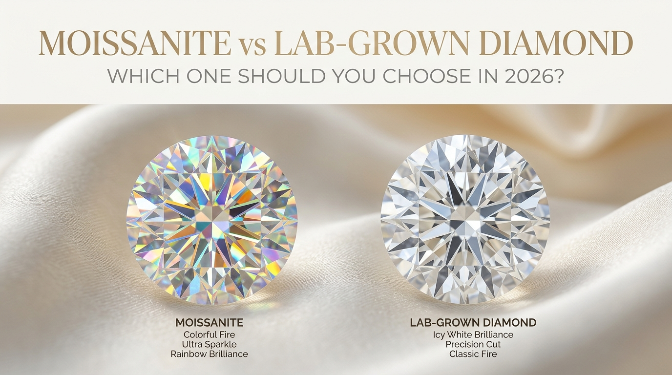 Moissanite vs Lab-Grown Diamond: Which One Should You Choose in 2026?