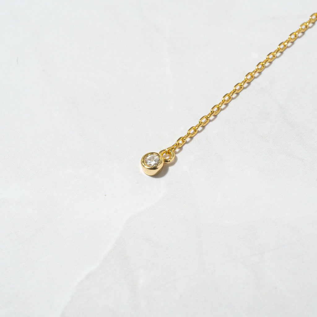 Pear Drop Lariat Necklace