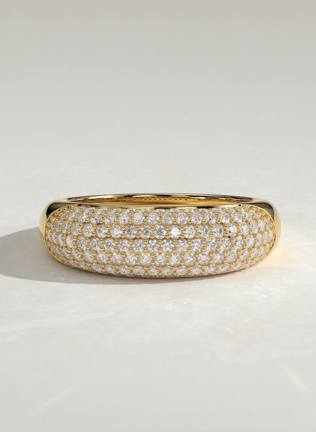 The Dome Ring - Multi Row Diamond Statement Band