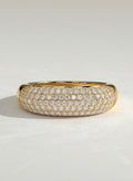 The Dome Ring - Multi Row Diamond Statement Band