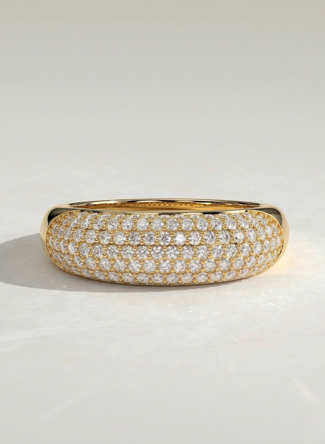 The Dome Ring - Multi Row Diamond Statement Band