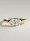 The Vanya Ring - East-West Marquise Bezel Ring