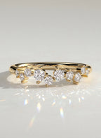 The Flora Ring - Organic Diamond Scatter Cluster Statement Ring