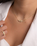 Diamond Infinity Love Knot Necklace