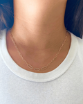 Paperclip Chain Diamond Necklace