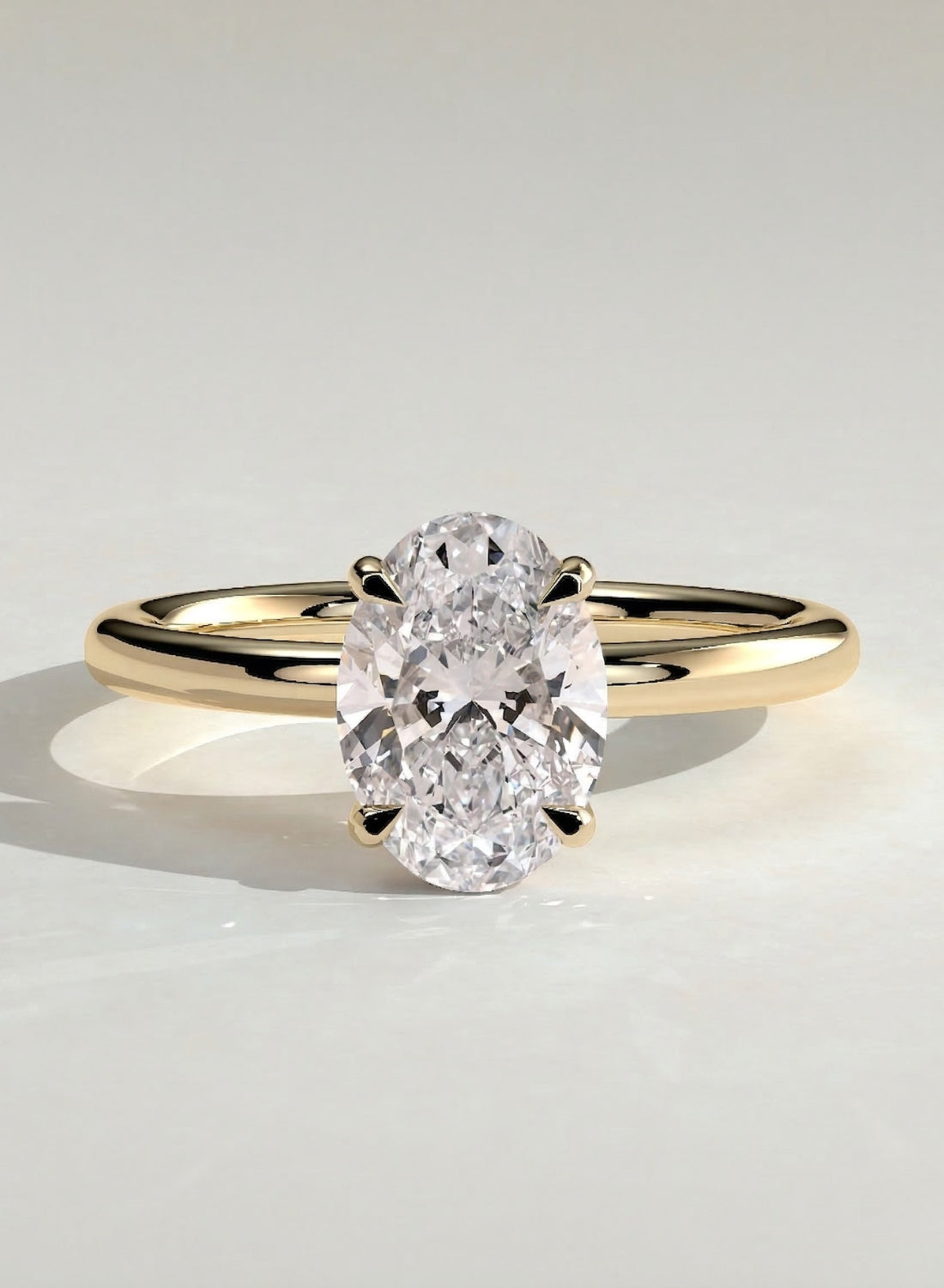The Naomi Ring - Oval Solitaire Engagement Ring