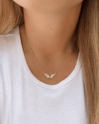 Angel Wings Diamond Necklace