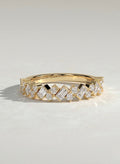 The Nina Band - Alternating Baguette Diamond Band