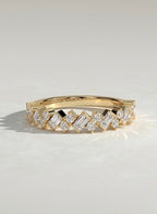 The Nina Band - Alternating Baguette Diamond Band