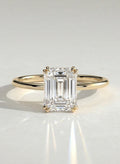 The Diana Ring - Emerald Cut High-Set Solitaire Ring