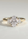 The Angelina Ring - Oval Trilogy Diamond Ring