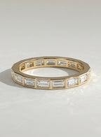 The Camille Band - Baguette-Cut Bezel Eternity Band
