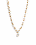 Pear Drop Tennis Necklace