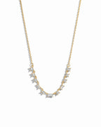 Baguette & Round Station Necklace
