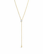 Pear Drop Lariat Necklace