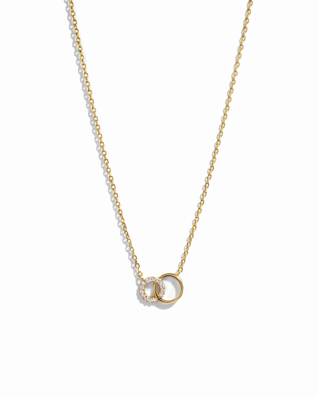 Interlocking Circle Diamond Necklace