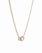 Interlocking Circle Diamond Necklace