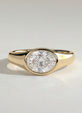 The Althea Ring - Oval Bezel Set Signet Ring