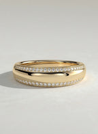 The Ethan Band - Men’s Double Row Pave Diamond Ring