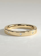 The Lila Band - Flush-Set Diamond Band