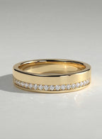 The Nolan Band - Men’s Modern Diamond Wedding Ring