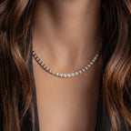 Baguette Bar Tennis Necklace