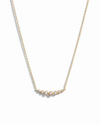 Bezel Gradient Bar Necklace