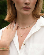 Radiant Halo Paperlink Chain Necklace