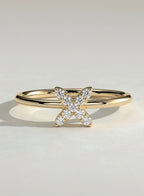 The Nyla Ring - X Motif Diamond Ring