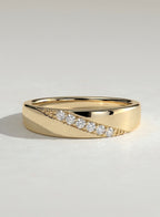 The Michael Band - Men’s Diamond Line Wedding Ring