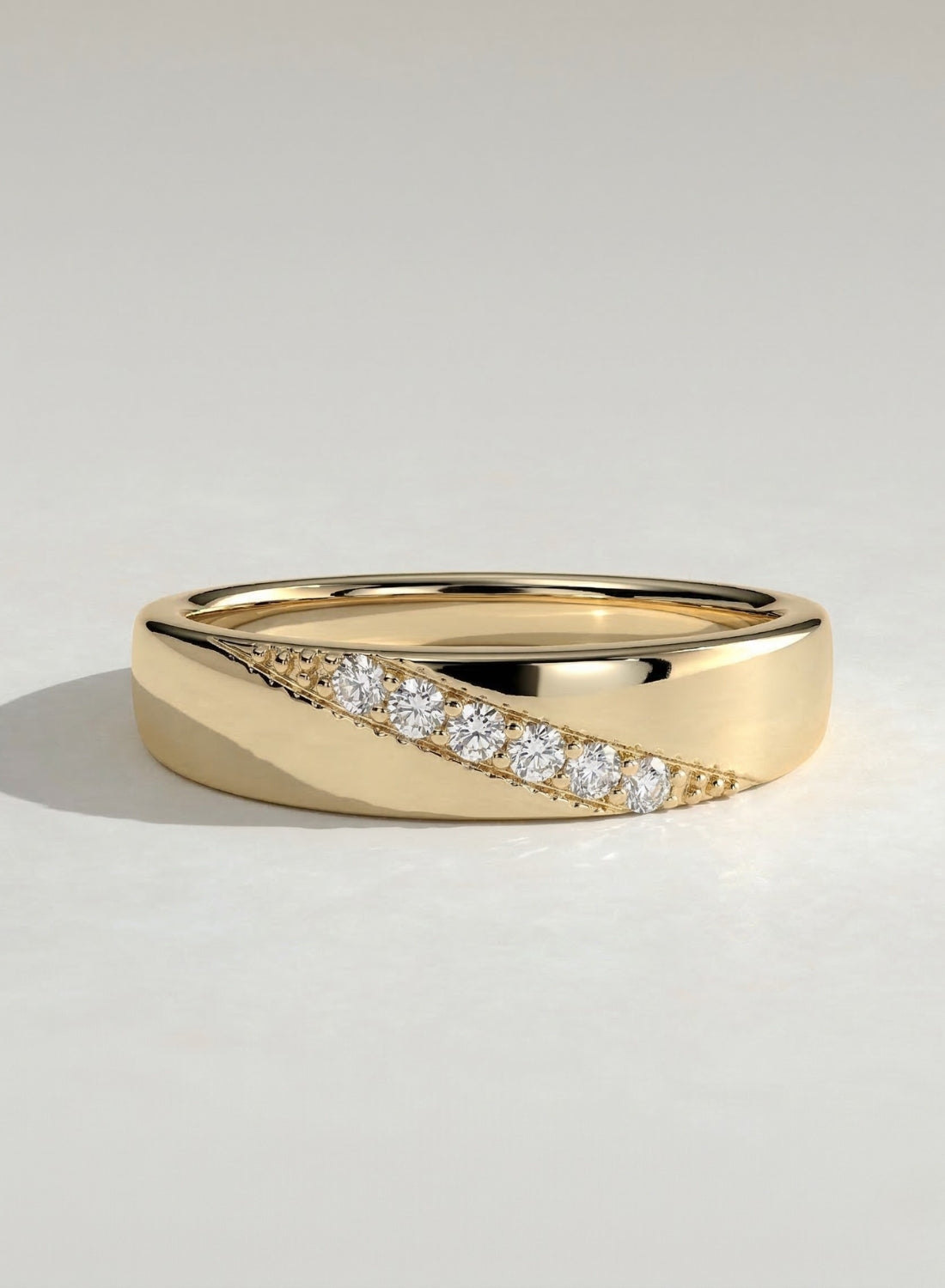 The Michael Band - Men’s Diamond Line Wedding Ring
