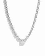 Signature Bezel Tennis Necklace