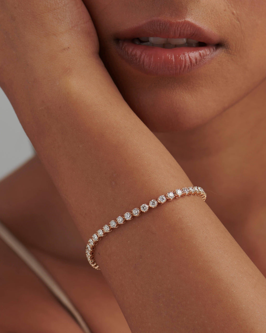 4 Prong Round Diamond Tennis Bracelet