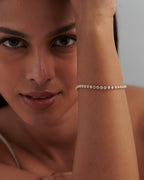 4 Prong Round Diamond Tennis Bracelet