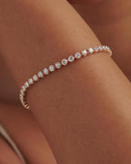 4 Prong Round Diamond Tennis Bracelet