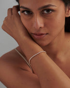 4 Prong Round Diamond Tennis Bracelet