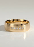 The Carter Band - Five Stone Inset Diamond Band