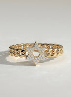 The Orion Link - Geometric Star Chain Statement Ring