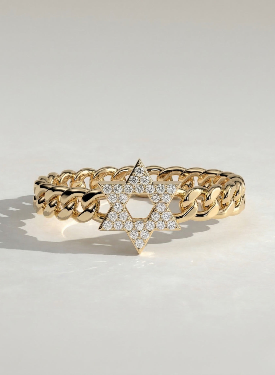 The Orion Link - Geometric Star Chain Statement Ring