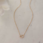 Interlocking Circle Diamond Necklace