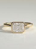 The Fallon Ring - Radiant Bezel Engagement Ring