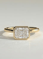 The Fallon Ring - Radiant Bezel Engagement Ring