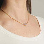 Bezel Setting Emerald Cut Statement Necklace