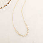 Baguette & Round Station Necklace