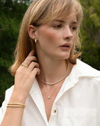 Radiant Halo Paperlink Chain Necklace