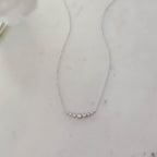 Bezel Gradient Bar Necklace