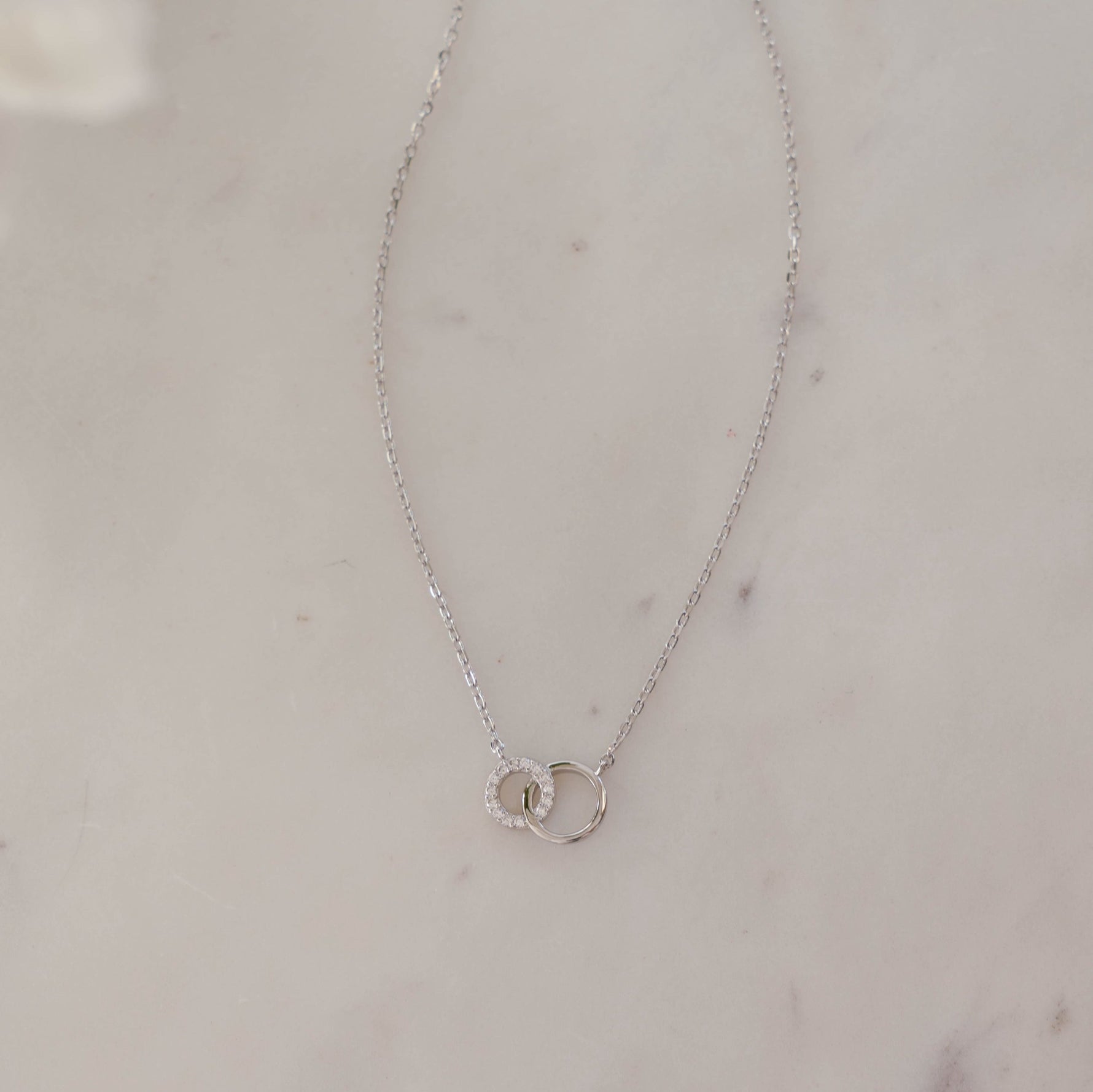 Interlocking Circle Diamond Necklace