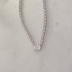 Signature Bezel Tennis Necklace
