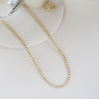 Baguette Bar Tennis Necklace