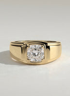 The Jacob Ring - Cushion Diamond Signet Men’s Ring